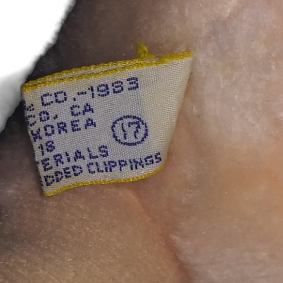 Vintage Dankin Pink Mouse Stuffed Animal Wide Eyed Plush Shake/Squeak Toy 1983 - Picture 4 of 6